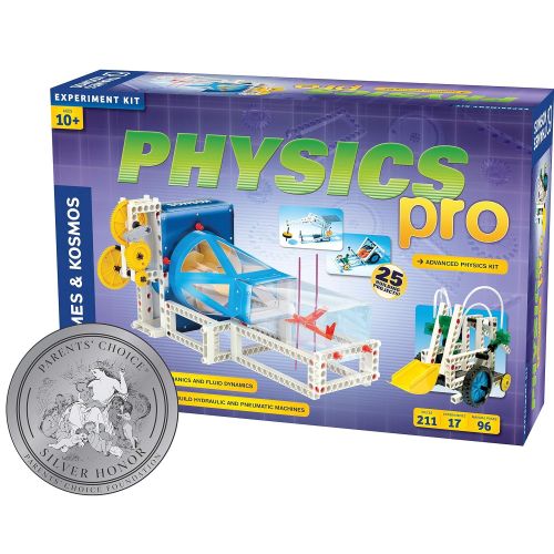  Thames & Kosmos Physics Pro (V 2.0) Science Kit | 96 Page Color Manual | 31 Experiments | Advanced Physics Education Kit | Parents Choice Silver Award Winner