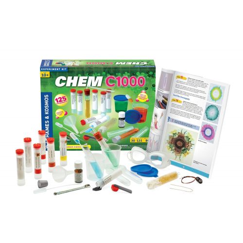  Thames & Kosmos Chem C1000 (V 2.0) Chemistry Set with 125 Experiments & 80 Page Lab Manual, Student Laboratory Quality Instruments & Chemicals