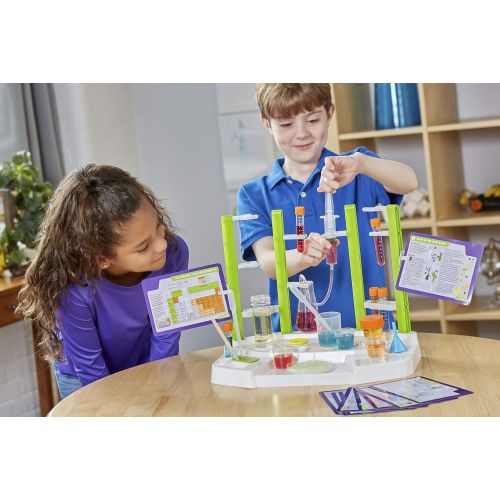  Thames & Kosmos Ooze Labs Chemistry Station Science Experiment Kit, 20 Non-Hazardous Experiments Including Safe Slime, Chromatography, Acids, Bases & More