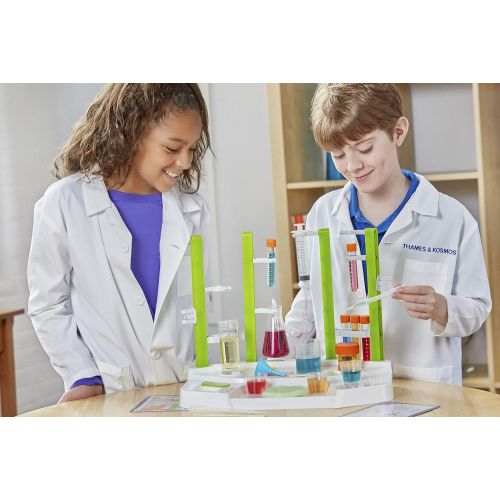  Thames & Kosmos Ooze Labs Chemistry Station Science Experiment Kit, 20 Non-Hazardous Experiments Including Safe Slime, Chromatography, Acids, Bases & More