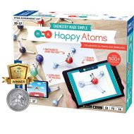 Thames & Kosmos Happy Atoms Magnetic Molecular Modeling Introductory Set | Intro To Atoms, Molecules, Bonding, Chemistry | Create 508 Molecules | 73 Activities | Plus Free Educational App For Ios,