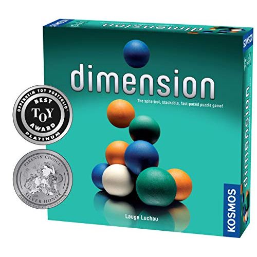  Thames & Kosmos Dimension - A 3D Fast-Paced Puzzle Game from Kosmos | Up to 4 Players, for Fans of Strategy, Quick-Thinking & Logic | Parents Choice Silver Honor & Oppenheim Toy Portfolio Platinum