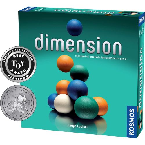  Thames & Kosmos Dimension - A 3D Fast-Paced Puzzle Game from Kosmos | Up to 4 Players, for Fans of Strategy, Quick-Thinking & Logic | Parents Choice Silver Honor & Oppenheim Toy Portfolio Platinum