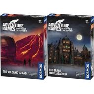 Thames & Kosmos Adventure Games 2-Pack Bundle The Volcanic Island & The Grand Hotel Abaddon Collaborative, Replayable Storytelling Game Experience for 1 to 4 Players Ages 12+