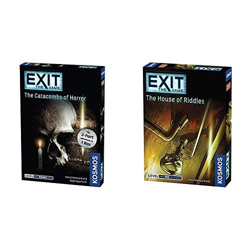  Exit: The Catacombs of Horror Exit: The Game - A Kosmos Game from Thames & Kosmos, Ages 16+ & Exit: The House of Riddles Exit: The Game - A Kosmos Game from Thames & Kosmos, Ages 1