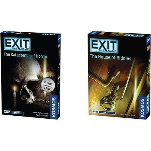  Exit: The Catacombs of Horror Exit: The Game - A Kosmos Game from Thames & Kosmos, Ages 16+ & Exit: The House of Riddles Exit: The Game - A Kosmos Game from Thames & Kosmos, Ages 1