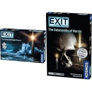 EXIT: The Deserted Lighthouse (with Jigsaw Puzzle) & Catacombs of Horror Exit: The Game - A Kosmos Game from Thames & Kosmos Card-Based, 2-Part at-Home Escape Room Experience