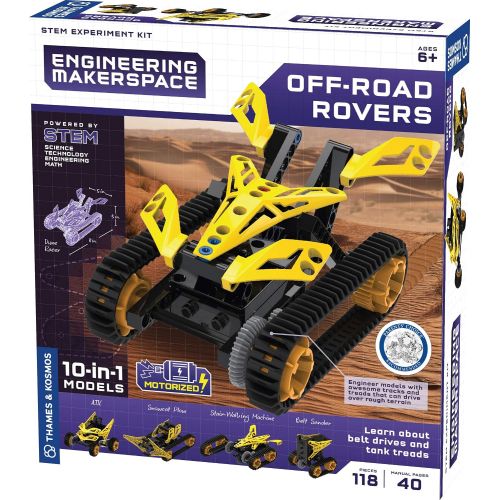  Thames & Kosmos Engineering Makerspace Off-Road Rovers Science Experiment Kit