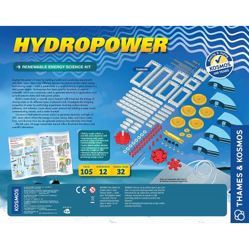  Thames & Kosmos Hydropower Science Kit | 12 Stem Experiments | Learn About Alternative & Renewable Energy, Environmental Science | Parents Choice Recommended Award Winner