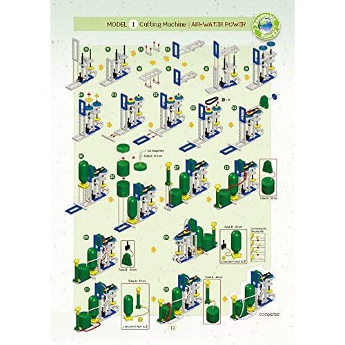  Thames & Kosmos Air + Water Power | Build 15 Pneumatic & Hydraulic Models | Powered by Air + Water | 48 Page Full Color Experiment Manual | Science & Engineering Kit