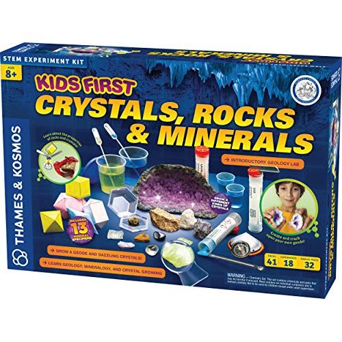  Thames & Kosmos Kids First Crystals, Rocks & Minerals Science Experiment Kit, Intro to Geology, Mineralogy & Crystal Growing for Early Learners