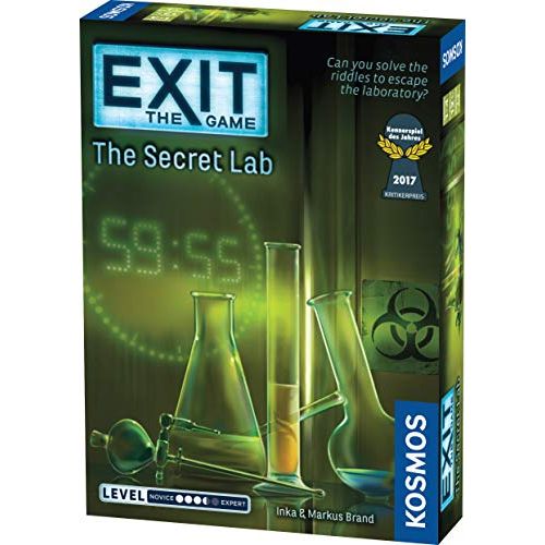  Thames & Kosmos Exit: The Secret Lab | Exit: The Game - A Kosmos Game | Kennerspiel Des Jahres Winner | Family-Friendly, Card-Based at-Home Escape Room Experience for 1 to 4 Players, Ages 12+