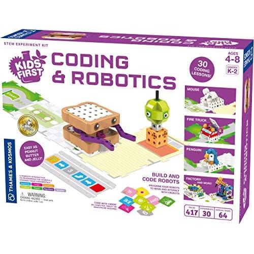  Thames & Kosmos 567012 Kids First Coding & Robotics Science Experiment Kit