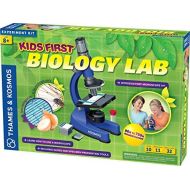 [아마존베스트]Thames & Kosmos Kids First Microscope & Biology Lab | Science Kit | 144X to 750X Magnification | 32 Page Color Manual | Includes Slides, Specimens & Tools | Academics Choice Brain