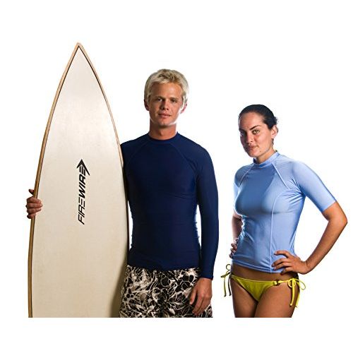  The+Beach+Depot Beach Depot Men’s Short Sleeve Snug Fitting Rash Guard, Swimming Shirt, UV Protection 50+, Made in USA