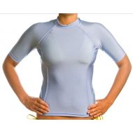 The+Beach+Depot Beach Depot Womens Short Sleeve Rash Guard SPF 50+ Swim Shirt | Made in USA