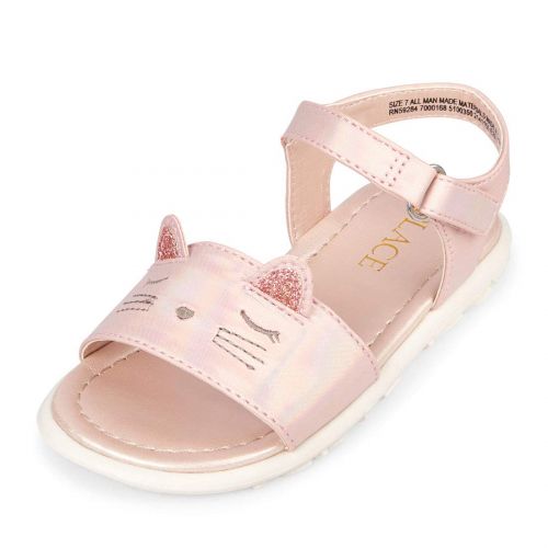  The+Children%27s+Place The Childrens Place Girls Cat Canary Sandal Flat, Rose Mist, TDDLR 4 Medium US Toddler