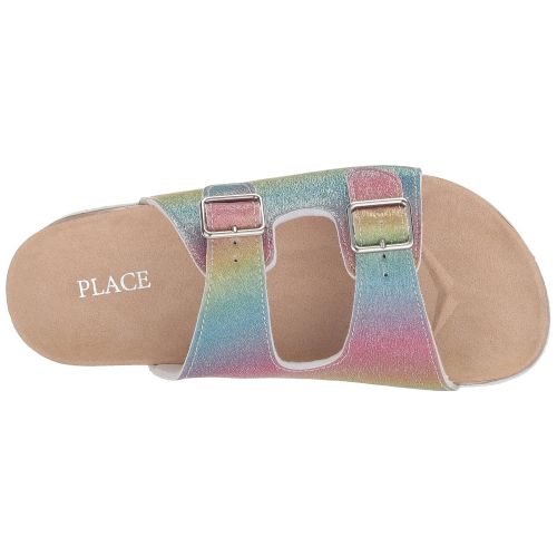  The+Children%27s+Place The Childrens Place Kids Bg Rnbw Luna Flat Sandal