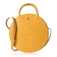 The+Lovely+Tote+Co. Canteen Purse Circle Crossbody Bag for Women Big Crocodile Round Handbag by The Lovely Tote Co.