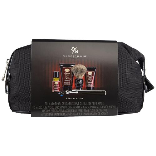  The Art of Shaving 5 Piece Travel Kit with Morris Park Razor, Sandalwood