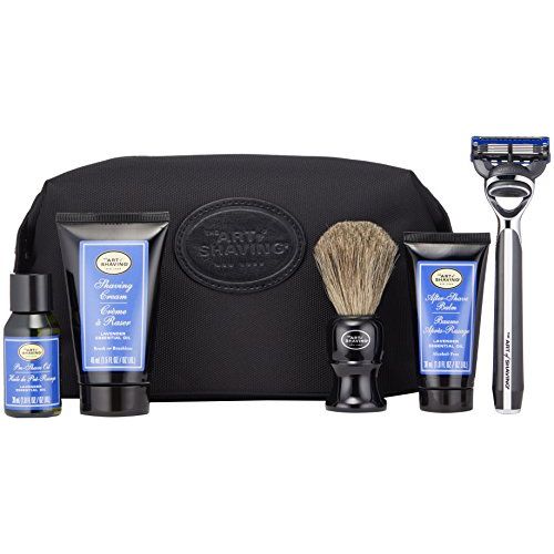  The Art of Shaving 5 Piece Travel Kit with Morris Park Razor, Lavender