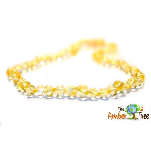  The Amber Tree Polished Champagne Baltic Amber Necklace