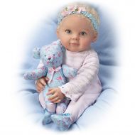 P Lau So Truly Real Lauren Baby Doll with Poseable Teddy Bear by The Ashton-Drake Galleries