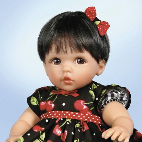  Ashton-Drake Cheryl Hill Sweetie Pie Baby Doll in Cherry Dress - By The Ashton-Drake Galleries