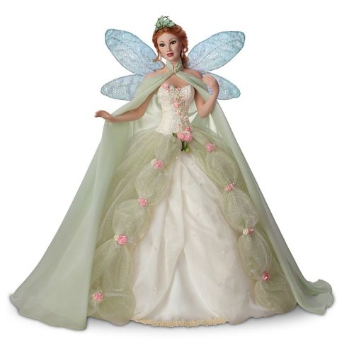  The Ashton-Drake Galleries Titania Queen of The Fairies Porcelain Fantasy Doll with Poseable Head and Arms