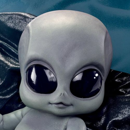  The Ashton-Drake Galleries Greyson Alien Ultra-Realistic Baby Doll with Blanket 16-inches