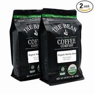 The Bean Organic Coffee Company Mocha Java, Medium Roast, Whole Bean Coffee, 16-Ounce Bags (Pack of 2)