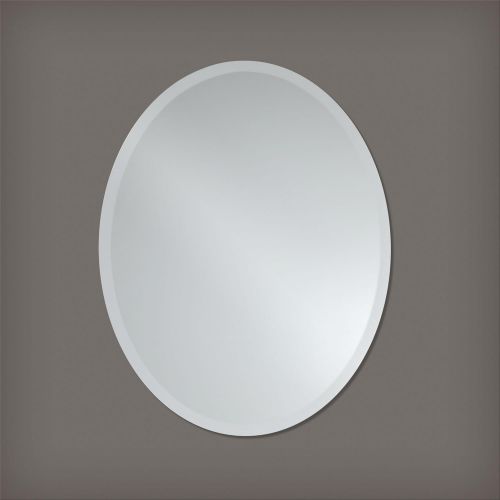  The Better Bevel Round Frameless Wall Mirror | Bathroom, Vanity, Bedroom Mirror | 24-inch Diameter Circle | Beveled Edge