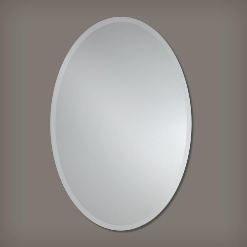  The Better Bevel Round Frameless Wall Mirror | Bathroom, Vanity, Bedroom Mirror | 24-inch Diameter Circle | Beveled Edge