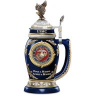 The Bradford Exchange USMC Values Heirloom Porcelain Stein