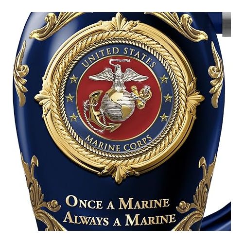  The Bradford Exchange USMC Values Heirloom Porcelain Stein