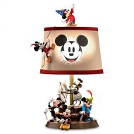 The Bradford Exchange Bradford Exchange Disney Mickey Mouse Through The Years Sculptural Table Lamp with Fabric Shade