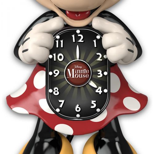  Disney Minnie Mouse Wall Clock with Moving Eyes and Tail by The Bradford Exchange