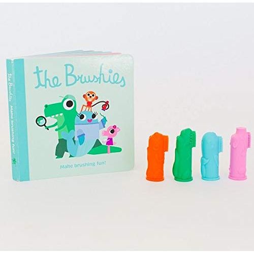  [아마존베스트]The Brushies - baby and toddler toothbrush and storybook gift set!