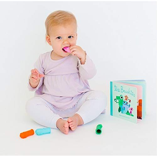  [아마존베스트]The Brushies - baby and toddler toothbrush and storybook gift set!