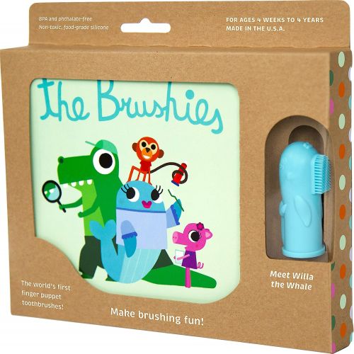  [아마존베스트]The Brushies - Baby and Toddler Toothbrush and Storybook (Willa The Whale)