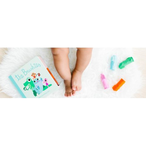  [아마존베스트]The Brushies - Baby and Toddler Toothbrush and Storybook (Chomps The Dino)