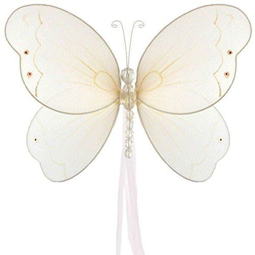  The Butterfly Grove Briana Mesh/Nylon 3D Hanging Decoration, Pink, Medium/11x7 - set...