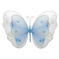 The Butterfly Grove Sasha Butterfly Decoration 3D Hanging Mesh Nylon Layered Decor, Hawaiian...