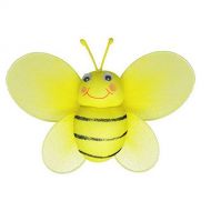 The Butterfly Grove Bailey Bumblebee Decoration 3D Hanging Mesh Nylon Decor, Yellow...