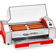[아마존베스트]The Candery Hot Dog Roller - Sausage Grill Cooker Machine - 6 Hot Dog Capacity - Household Hot Dog Machine for Children and Adults