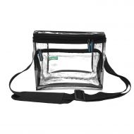 The Clear Bag Store Clear Lunch Bag Medium Black Trim