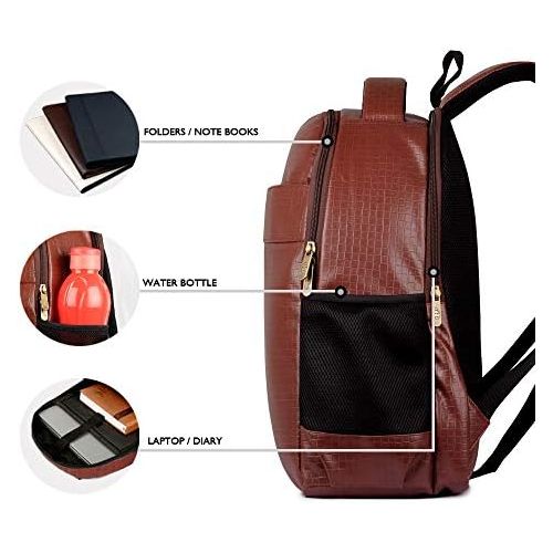  [아마존베스트]The Clownfish Rodimus 31 ltrs Mens Leatherette Backpack for 15.6 Laptop, Casual Travel Backpack