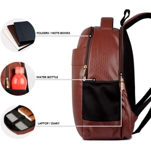  [아마존베스트]The Clownfish Rodimus 31 ltrs Mens Leatherette Backpack for 15.6 Laptop, Casual Travel Backpack