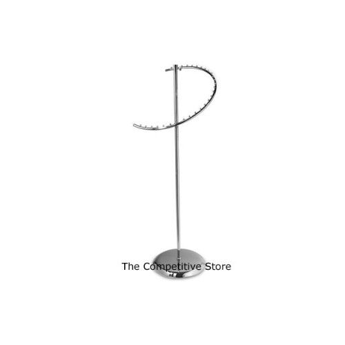  The Competitive Store Spiral Clothing Rack 67 High with 29 Ball Stops - 26 No-Tip Base - Chrome