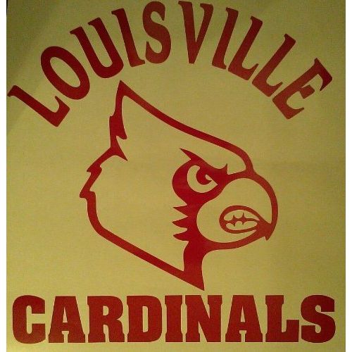  The Cornhole King Louisville Cardinals Red Cornhole Decals - 2 Cornhole Decals
